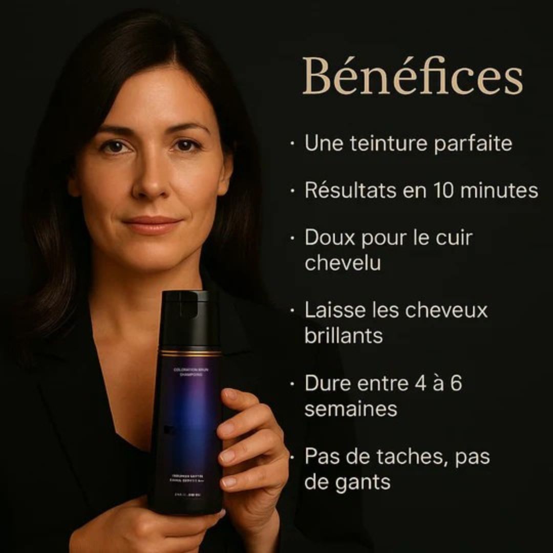 Shampoing Colorant Instantané – Des cheveux éclatants en 10 minutes