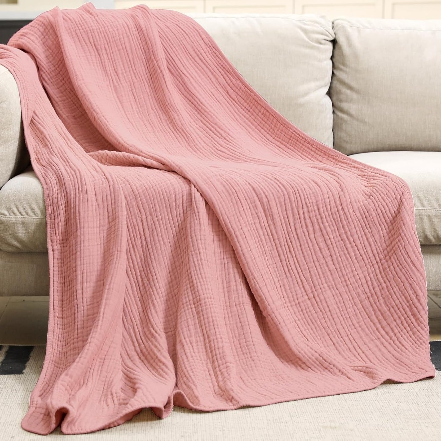 Plaid Coton Doux – Léger, naturel et ultra-confortable