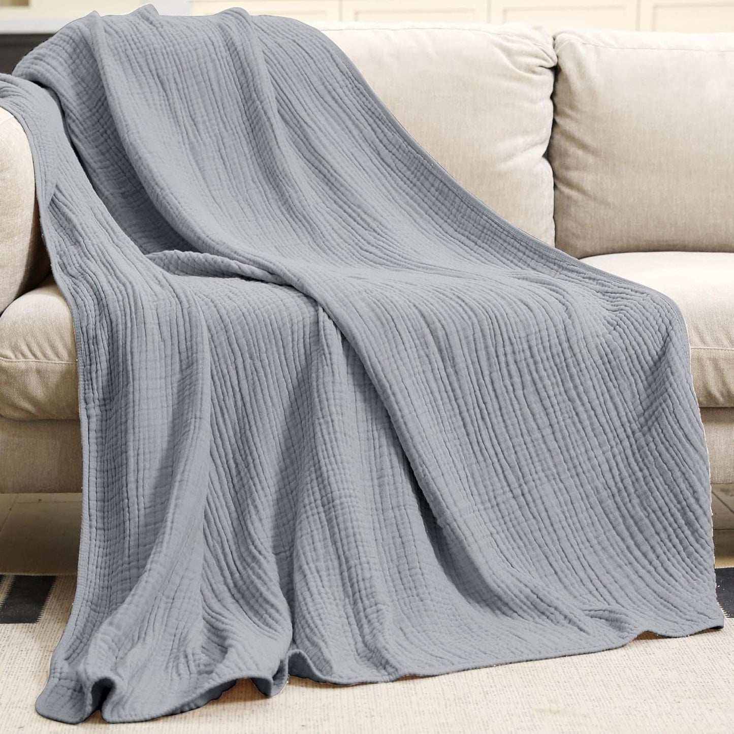 Plaid Coton Doux – Léger, naturel et ultra-confortable
