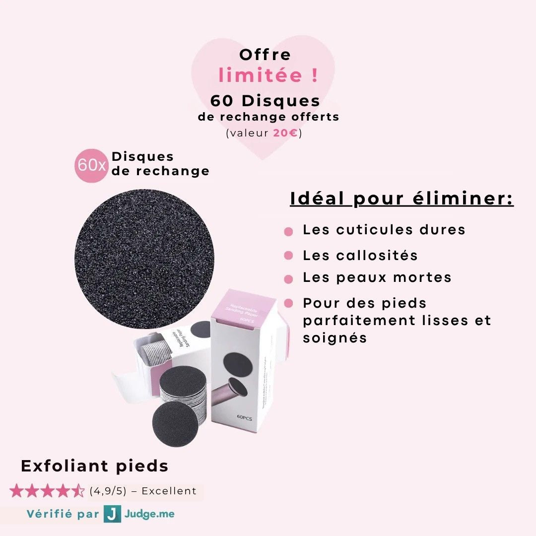 Râpe exfoliant pieds – Des talons doux sans effort