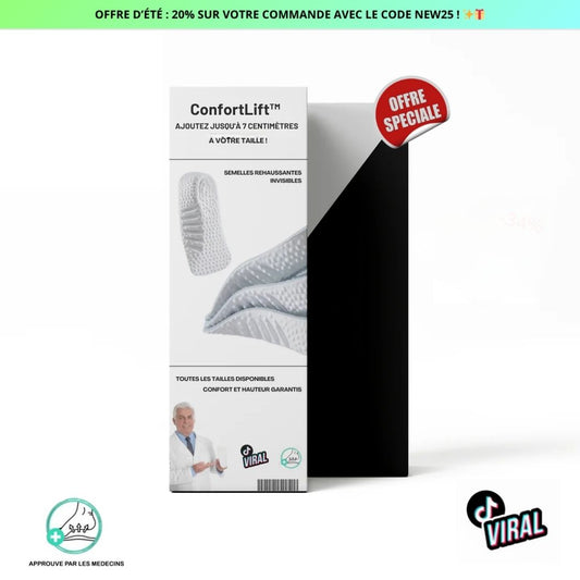 Semelles Grandissantes ConfortLift – Gagnez en taille et en allure