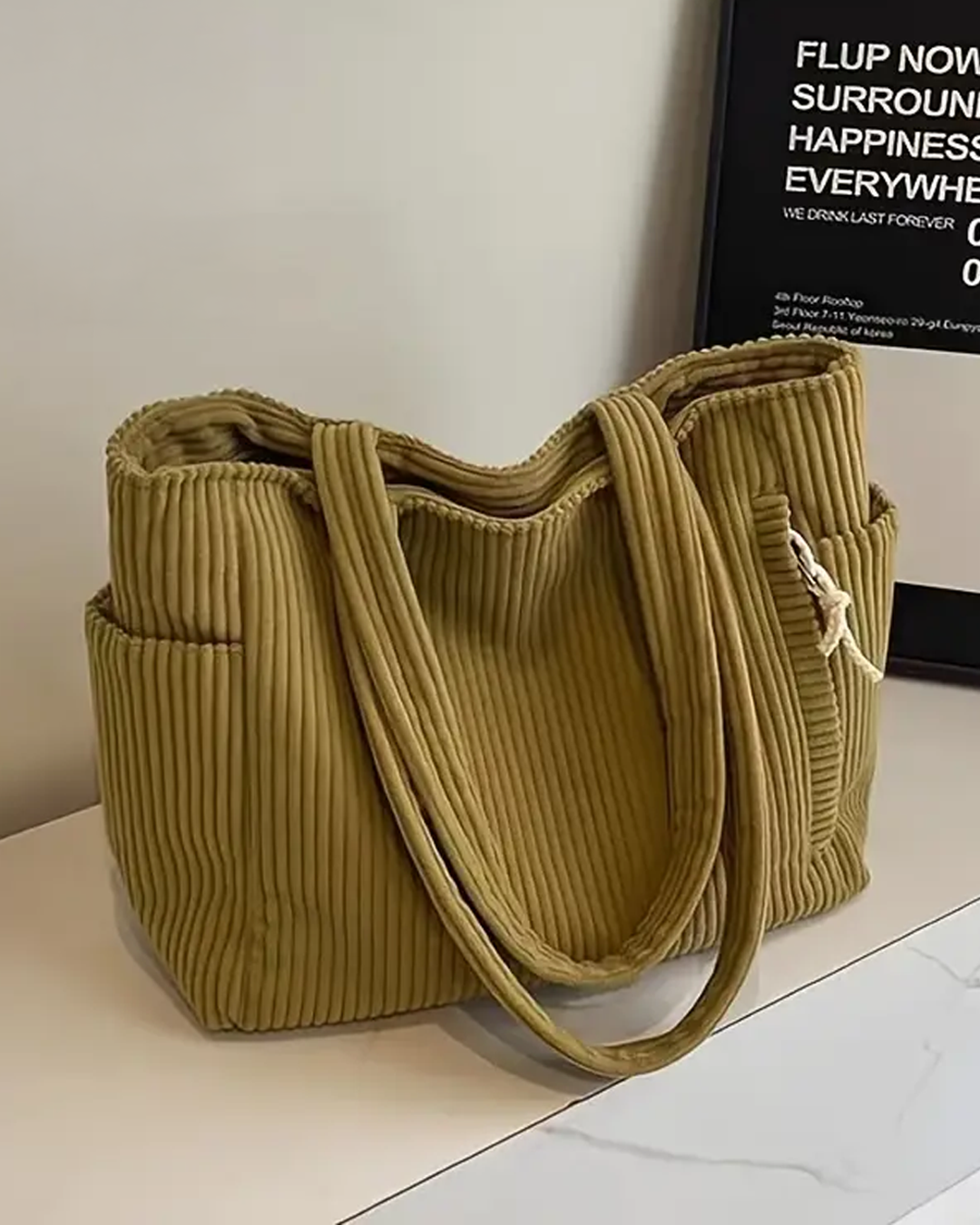 Sac côtelé Tilda – Élégance décontractée pour le quotidien