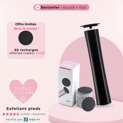 Râpe exfoliant pieds – Des talons doux sans effort