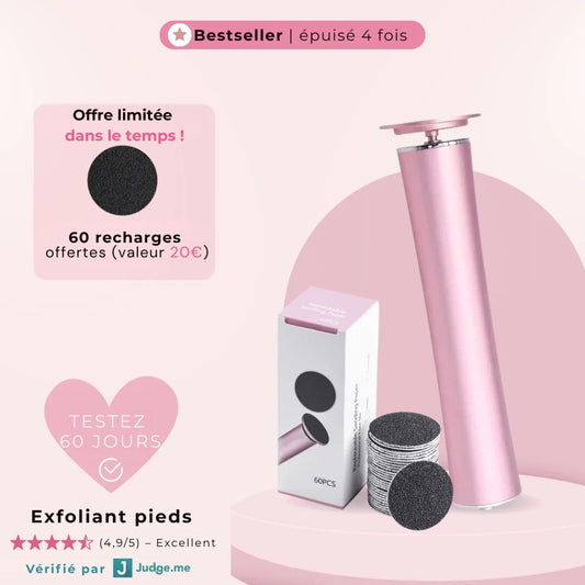 Râpe exfoliant pieds – Des talons doux sans effort