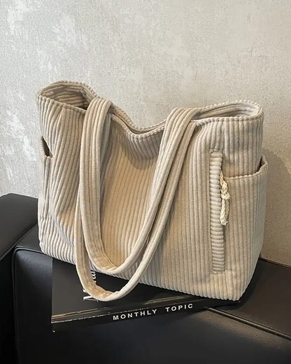 Sac côtelé Tilda – Élégance décontractée pour le quotidien