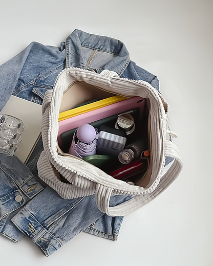 Sac côtelé Tilda – Élégance décontractée pour le quotidien