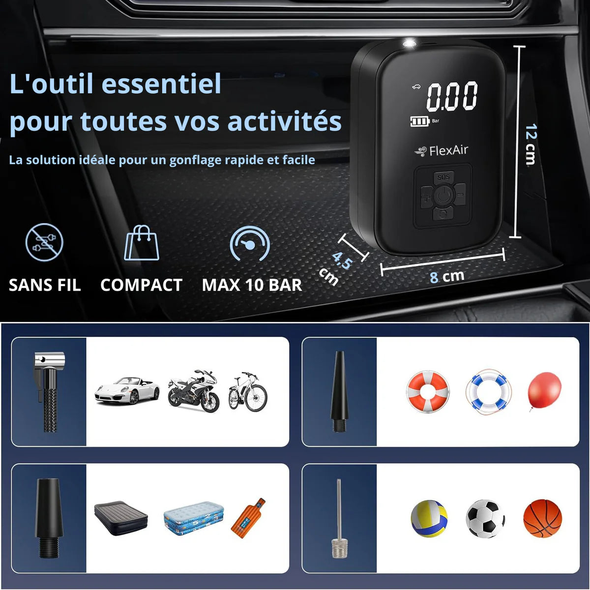 PumpGo Pro – Gonflez en un éclair, où que vous soyez