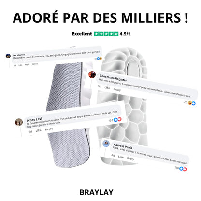 Semelles Grandissantes ConfortLift – Gagnez en taille et en allure