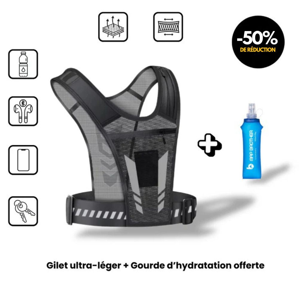 Gilet de running ultra-léger – Courez libre, restez hydraté
