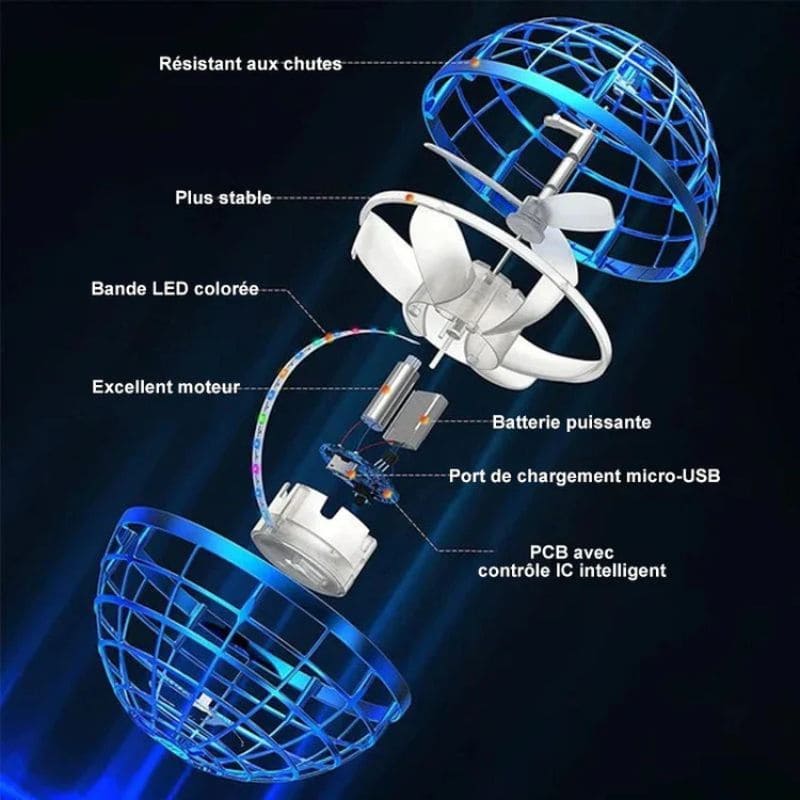 Balle Volante Lumineuse – Le Jouet Magique qui Fait Bouger les Enfants